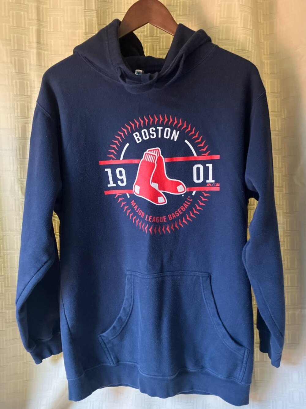 Mill-Tex Boston Red Sox 1901 Team Hoodie Hooded Sweatshirt Men's Large